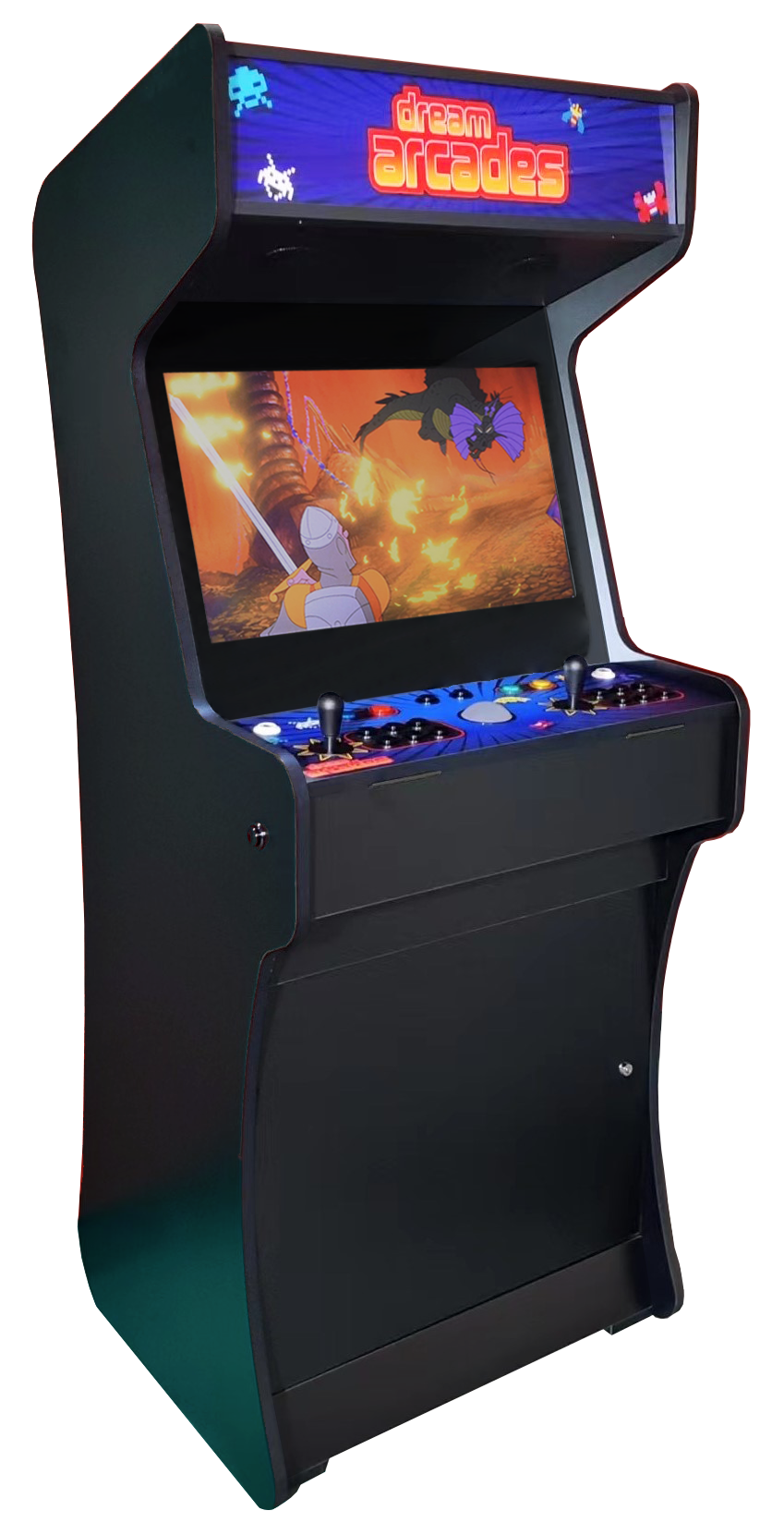 Dreamcade Vision Pro Multicade -27" Video Arcade Game Machine, Home or Office Cabinet