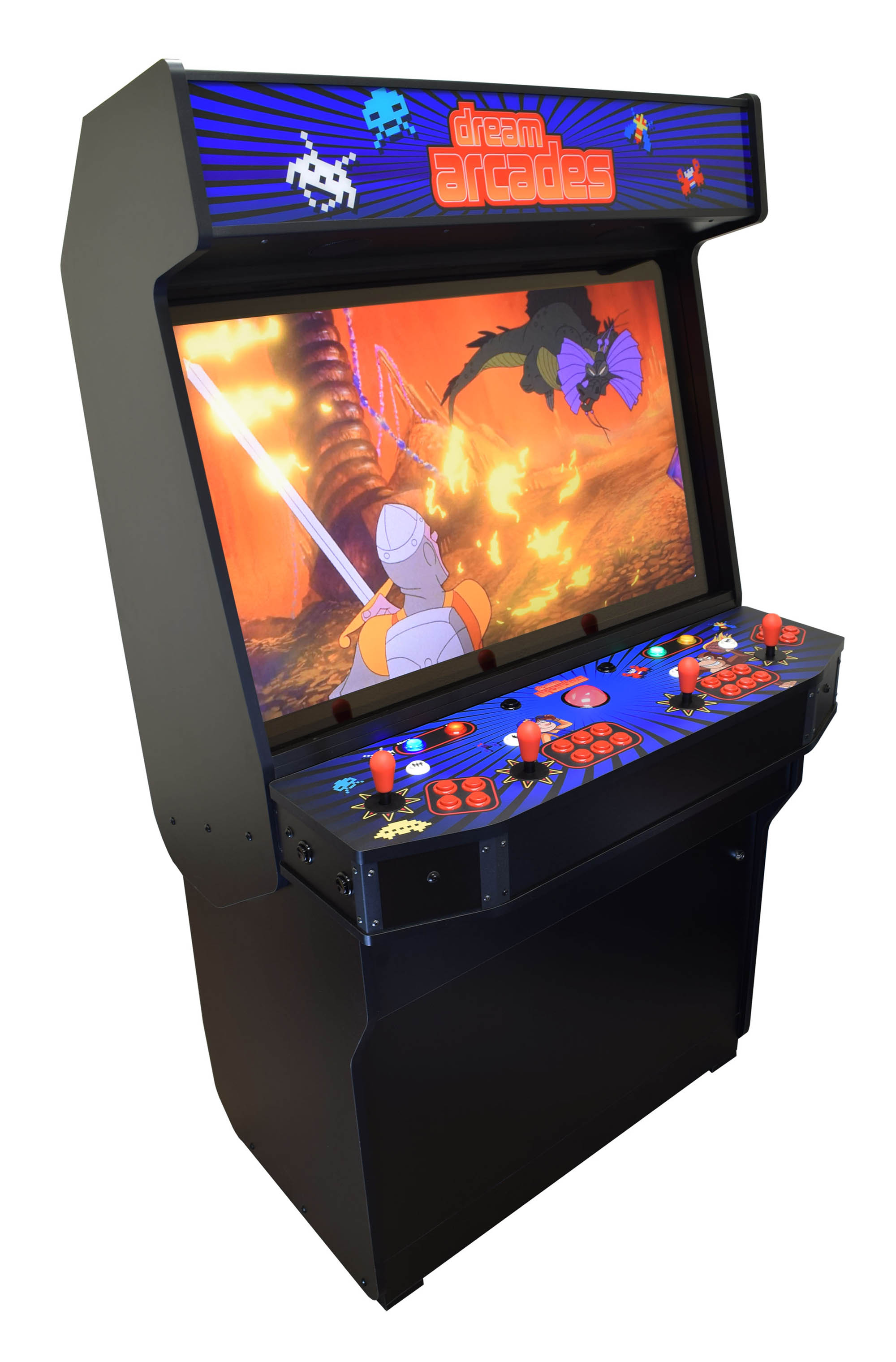 4-Player upright Multicade Video Arcade Machine 42 inches HD LCD Display, Dreamcade® Vision 42