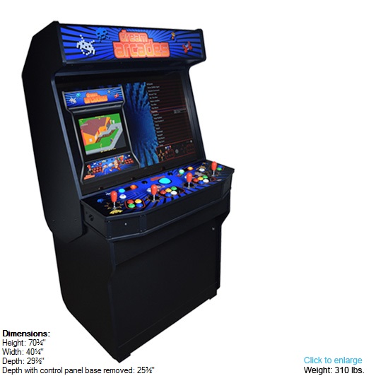 Dreamcade Vision 40 4 Player Arcade Cabinet