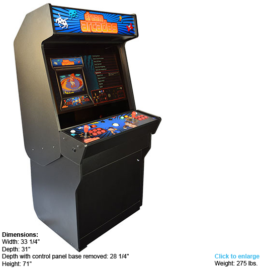 Dreamcade Vision 32 Stand Up Arcade W 32 Inch Arcade Monitor